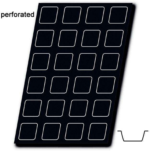 Demarle Demarle Silform Perforated Mat, Square Bun 2-3/4