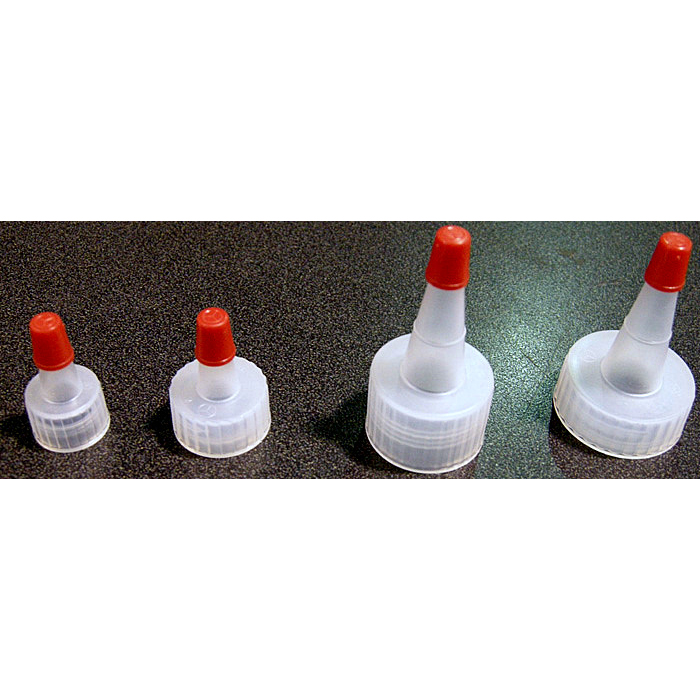 unknown Tops with Caps, for SQ Squeeze Bottles - 1/2oz