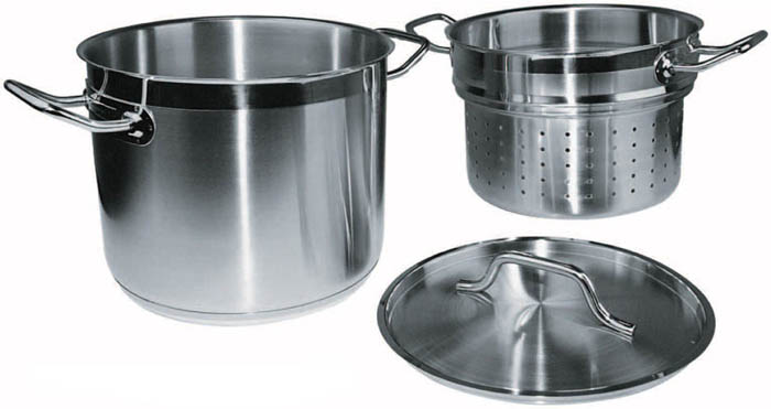Winware by Winco Winware by Winco Stainless Steamer/Pasta Cooker with Cover - 16 Quart