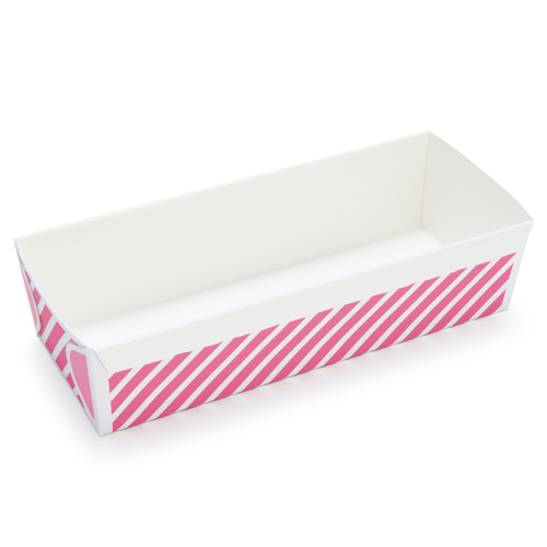 Welcome Home Brands Welcome Home Brands Stripe Pink Disposable Loaf Paper Baking Pan
