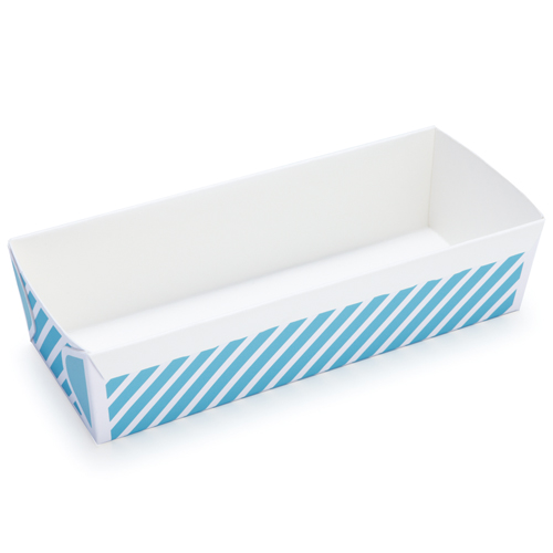 Welcome Home Brands Welcome Home Brands Stripe Blue Disposable Loaf Paper Baking Pan