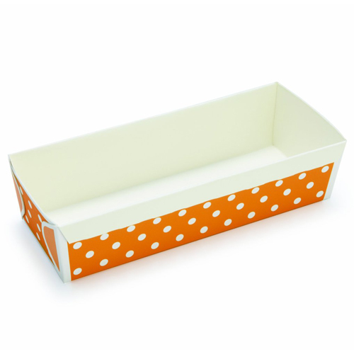 Welcome Home Brands Welcome Home Brands Disposable Polka Dot Orange Loaf Paper Baking Pan