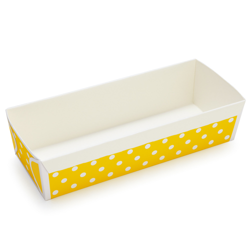 Welcome Home Brands Welcome Home Brands Disposable Polka Dot Yellow Loaf Paper Baking Pan