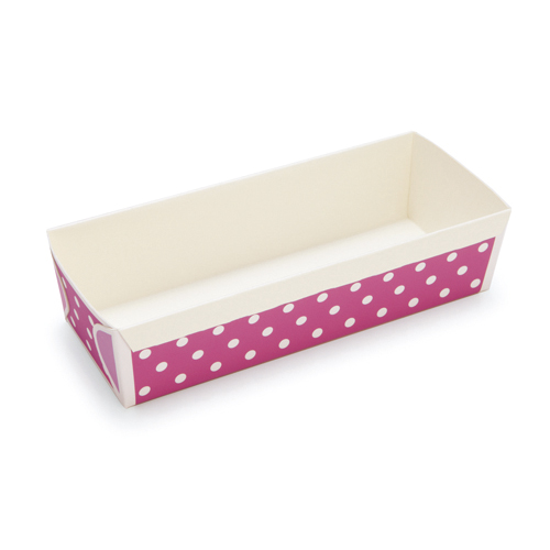 Welcome Home Brands Welcome Home Brands Disposable Polka Dot Purple Loaf Paper Baking Pan