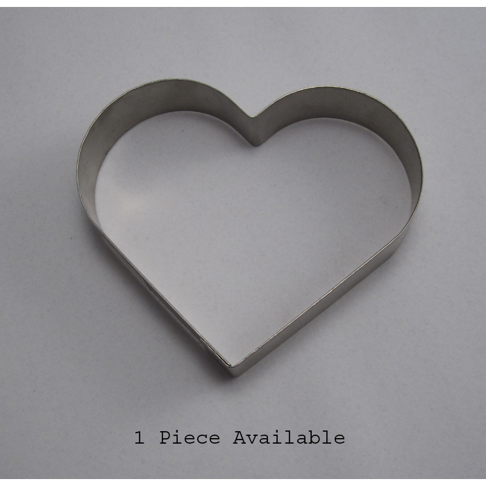 unknown Stainless Steel Heart Cutter, 4-3/4