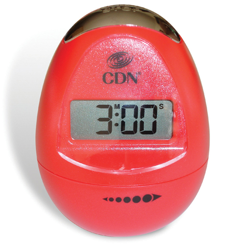CDN CDN TM12-R Egg-Shaped Digital Timer, Pearl Red