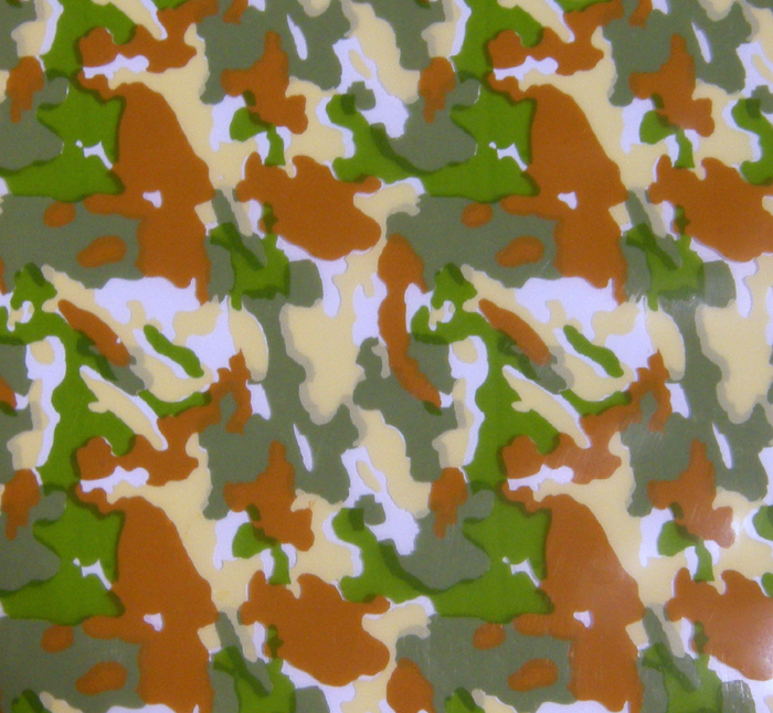 PCB PCB Chocolate Transfer Sheet: Camouflage Design.  Sheet Size: 16