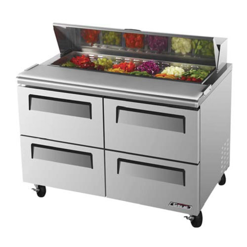 Turbo Air Turbo Air TST-48SD-D4 Super Deluxe 4 Drawer Sandwich Salad Table 12 Cu. Ft.