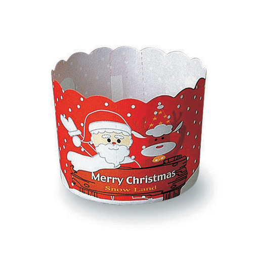 Welcome Home Brands Welcome Home Brands Red Santa Christmas Disposable Paper Baking Cup