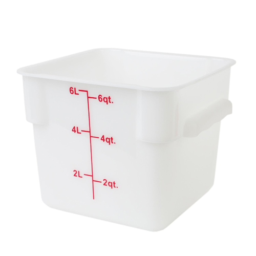 unknown Polypropylene Square Food Storage Container - 6 Quart