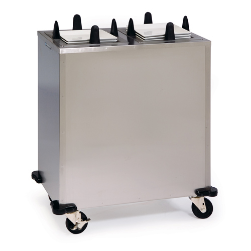 Lakeside Lakeside Mobile Unheated Enclosed-Cabinet Dish Dispenser - 2 Stack, Square - Plate Size: 8-1/2