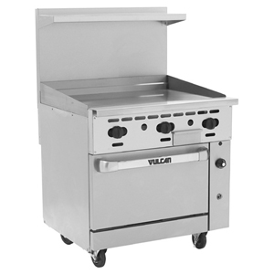 Vulcan 36C-36GTN Endurance Natural Gas Range 36, 36 Griddle Commercial ...