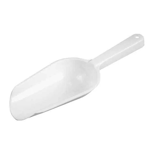 C.R. Mfg Plastic Flour Scoop, 4 oz. White. Overall Size 6-1/4; Bowl ...