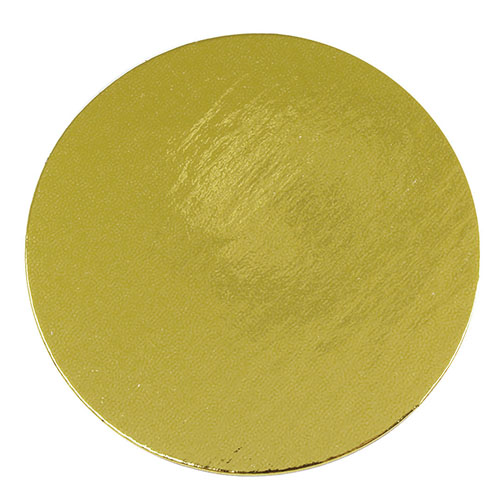 Mono-Board Gold 3 Round Pastry Mono Boards - BakeDeco.Com