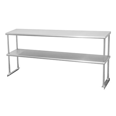 Stainless Steel Adjustable Double Over-Shelf 18 Deep Overshelves ...