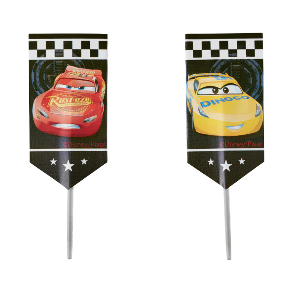 Wilton 'Disney Pixar Cars 3' Cupcake Toppers, Pack of 24 Cake Toppers ...