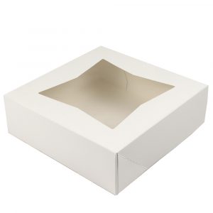 O'Creme White Pie Box with Window