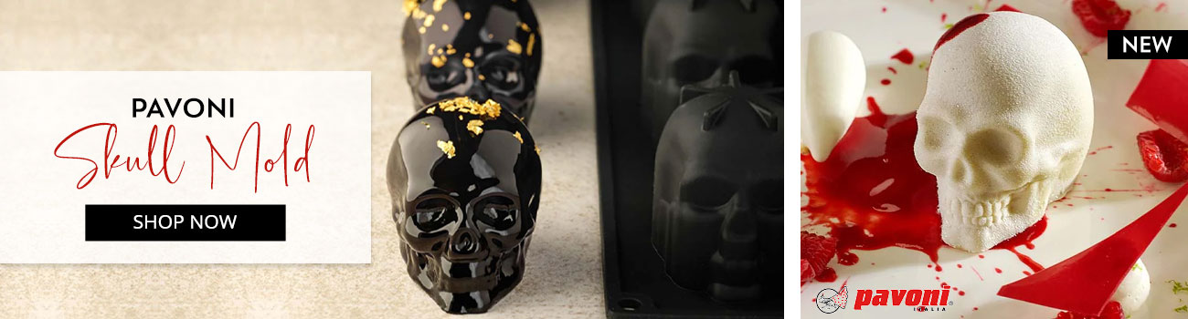 Pavoni Skull Mold