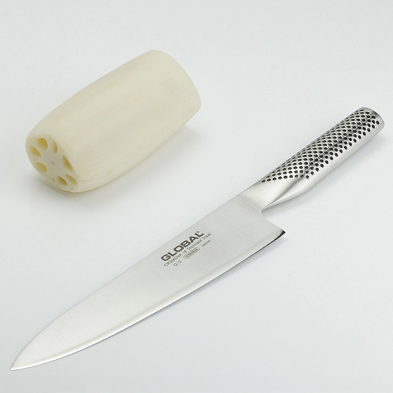 Global Cromova 18 Stainless Steel Chef Knife, 8 inch image 3