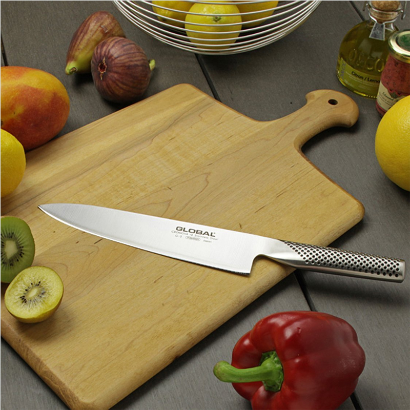 Global Cromova 18 Stainless Steel Chef Knife, 8 inch image 4