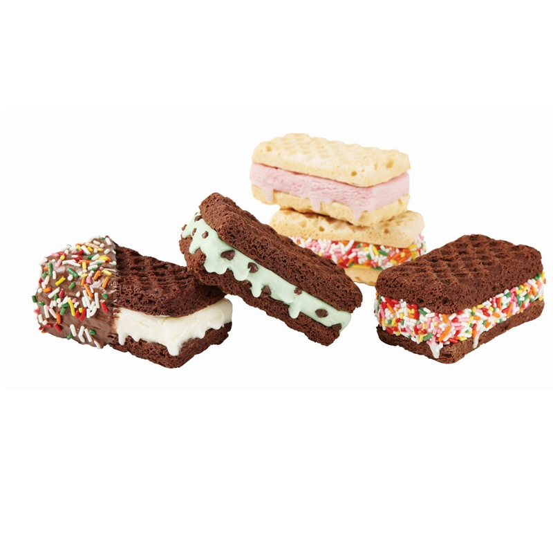 Wilton 12-Cavity Ice Cream Sandwich Pan Shaped Cake Pans - BakeDeco.Com