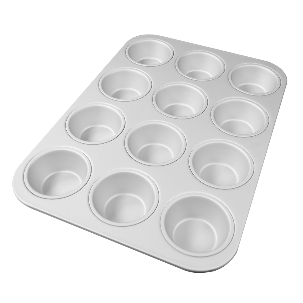 Standard Muffin-Cupcake Pan 12 Cavity 2 x 2-3/4 Inches by Fat