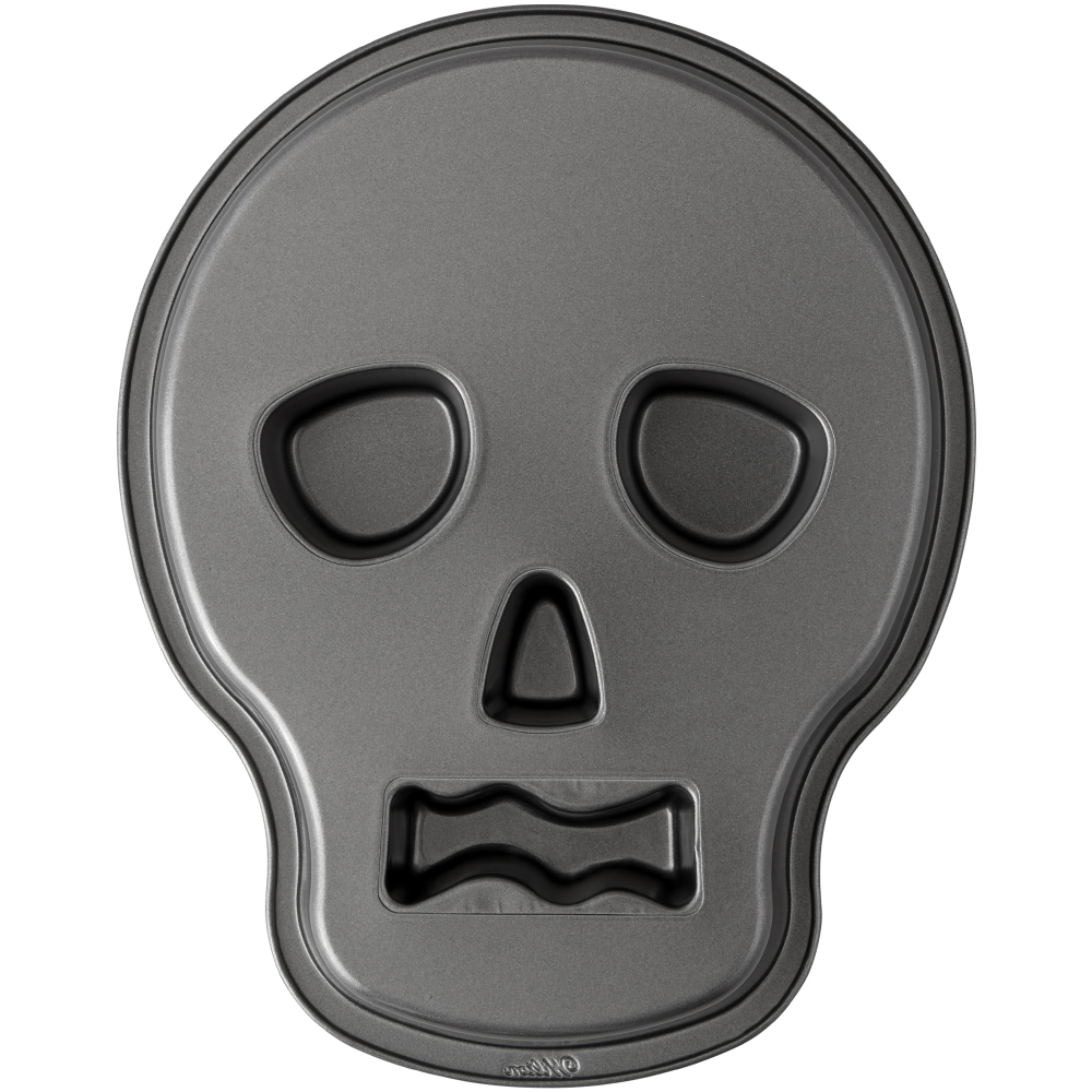 Wilton Halloween Non-Stick Skull Shaped Cake Pan, 9.5" x 12"  image 1