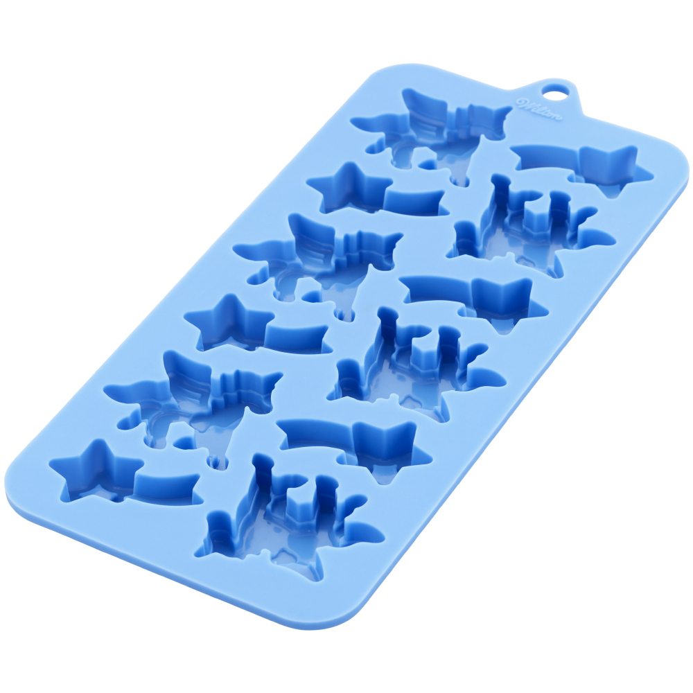 Wilton Unicorn and Shooting Stars Silicone Candy Mold, 12 Cavities  Chocolate Molds-Silicone 