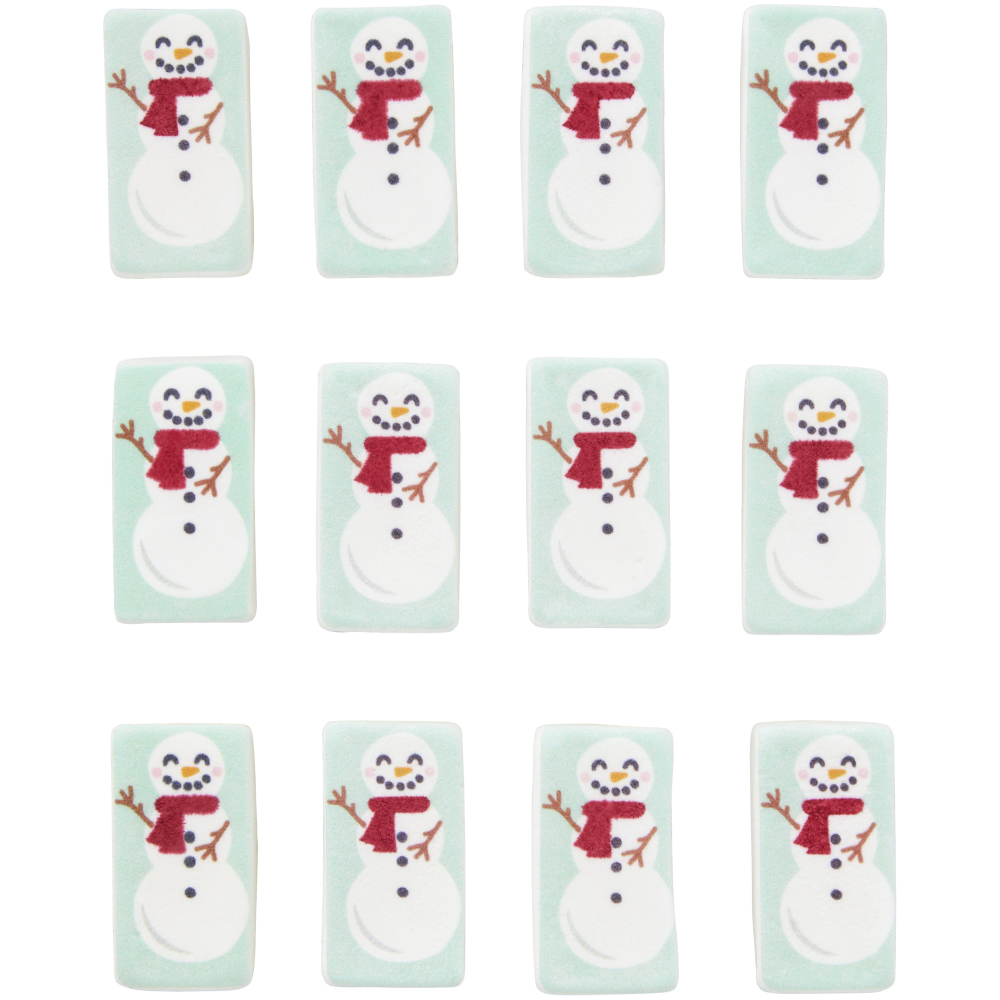 Wilton Marshmallow Edible Hot Cocoa Snowman Drink Toppers, Pack of