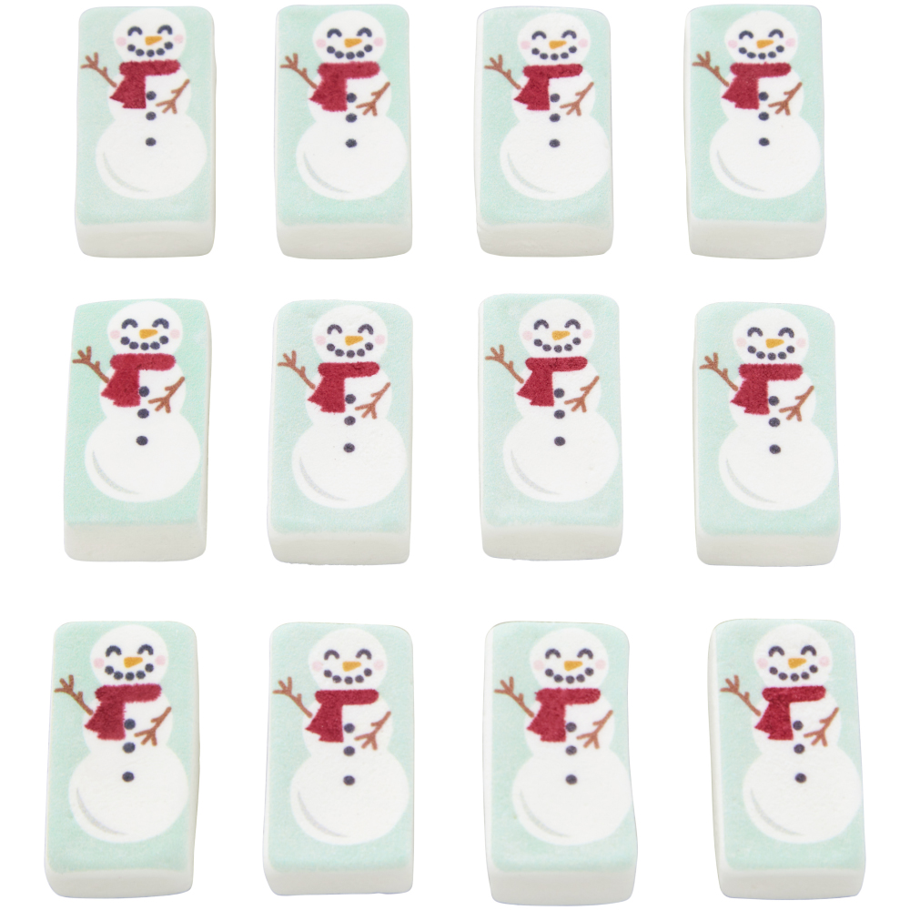Wilton Marshmallow Edible Hot Cocoa Snowman Drink Toppers, Pack of