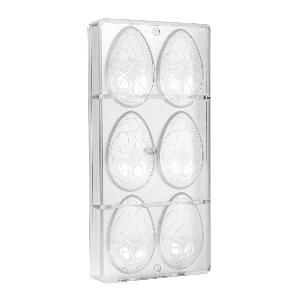 Chocolate World Polycarbonate Chocolate Mold, Croc Egg, 78 gr., 6 Cavities image 2