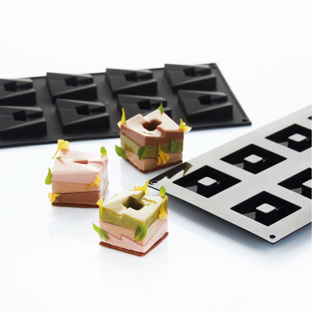 Martellato Cube Block Silicone Mold, 0.9 oz., 8 Cavities image 1