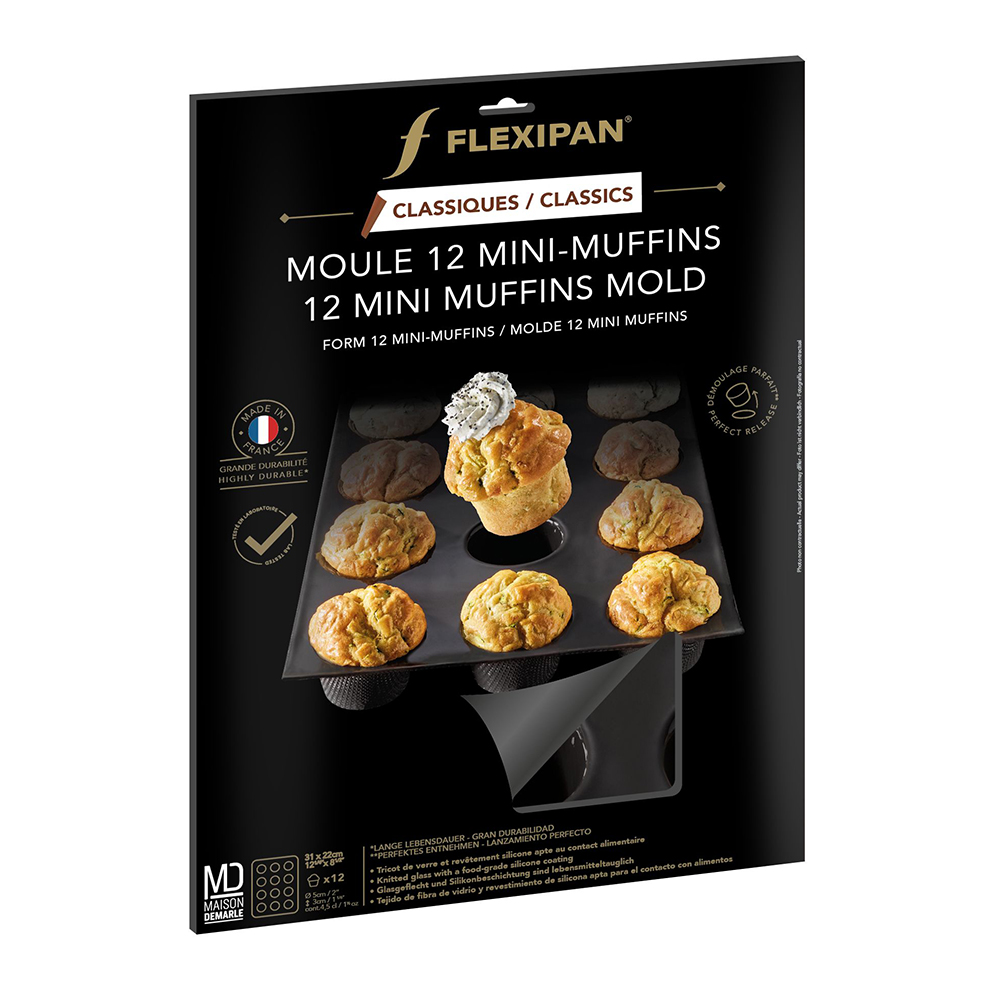 Demarle Flexipan Mini Muffin Mold, 12 Cavities image 3