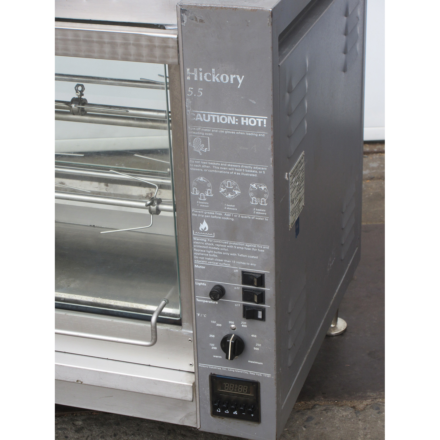 Hickory N/5.5 E Rotisserie 5 Spit, Electric, Used Excellent Condition image 1