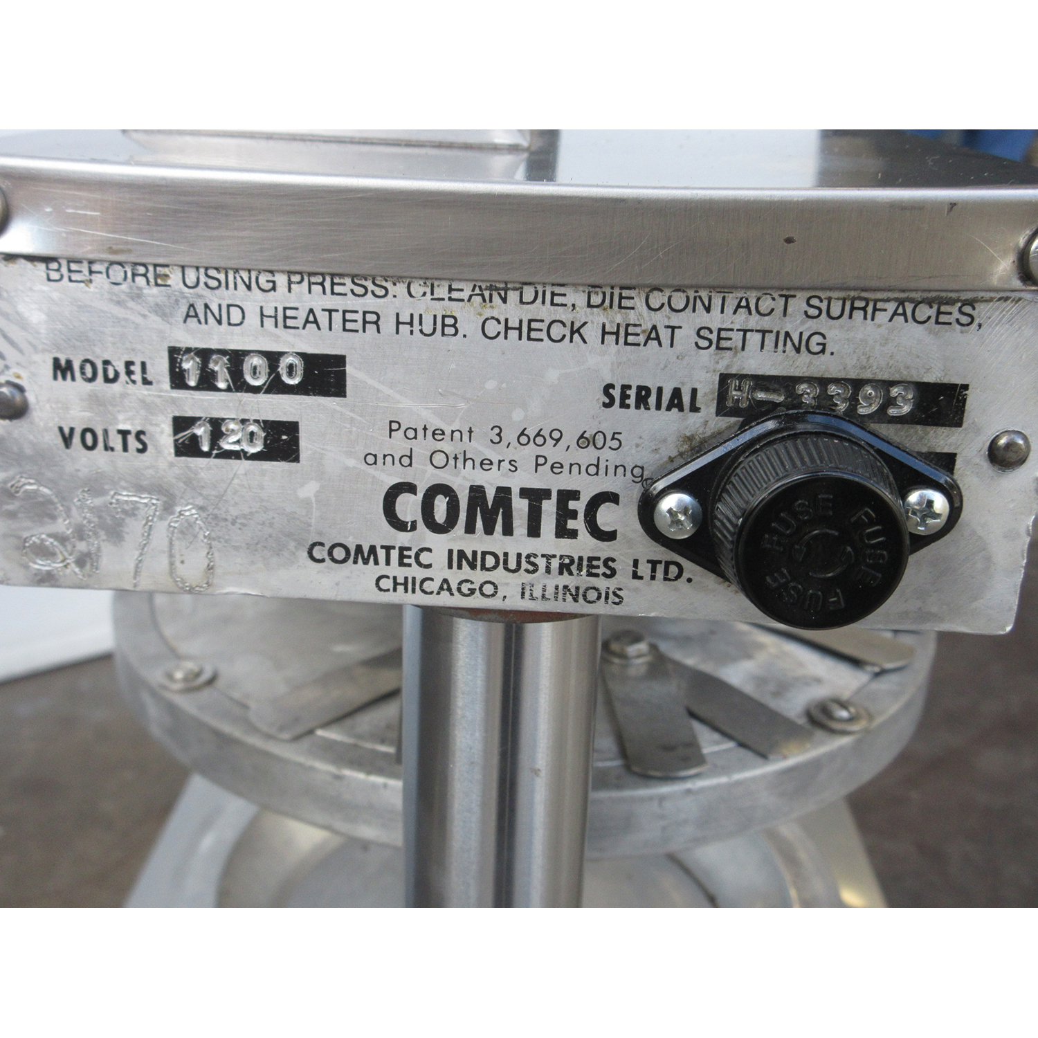 Comtec 1100 Pie Press, Used Excellent Condition image 1
