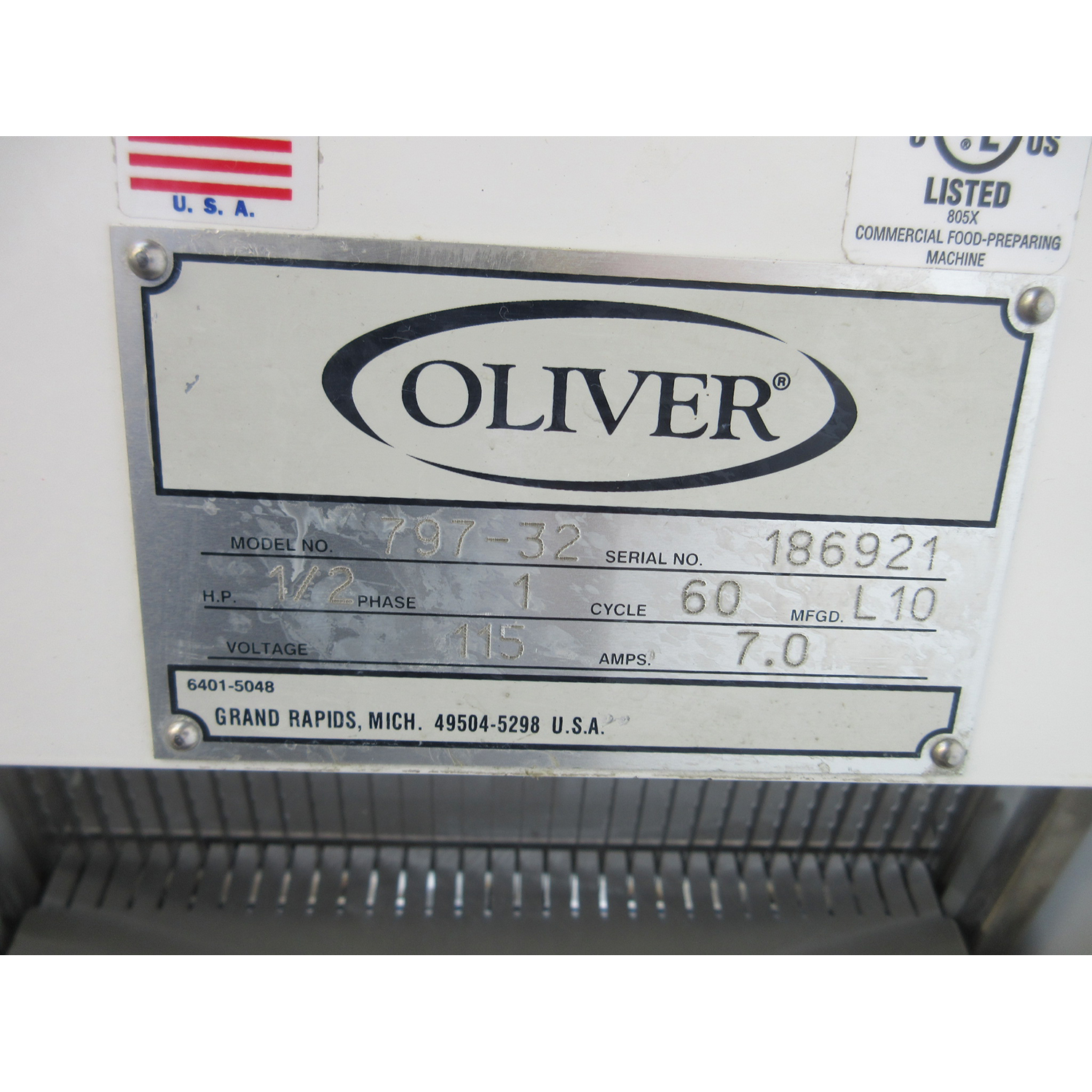 Oliver 797-32 Bread Slicer 1/2" Cut, Used Excellent Condition image 4