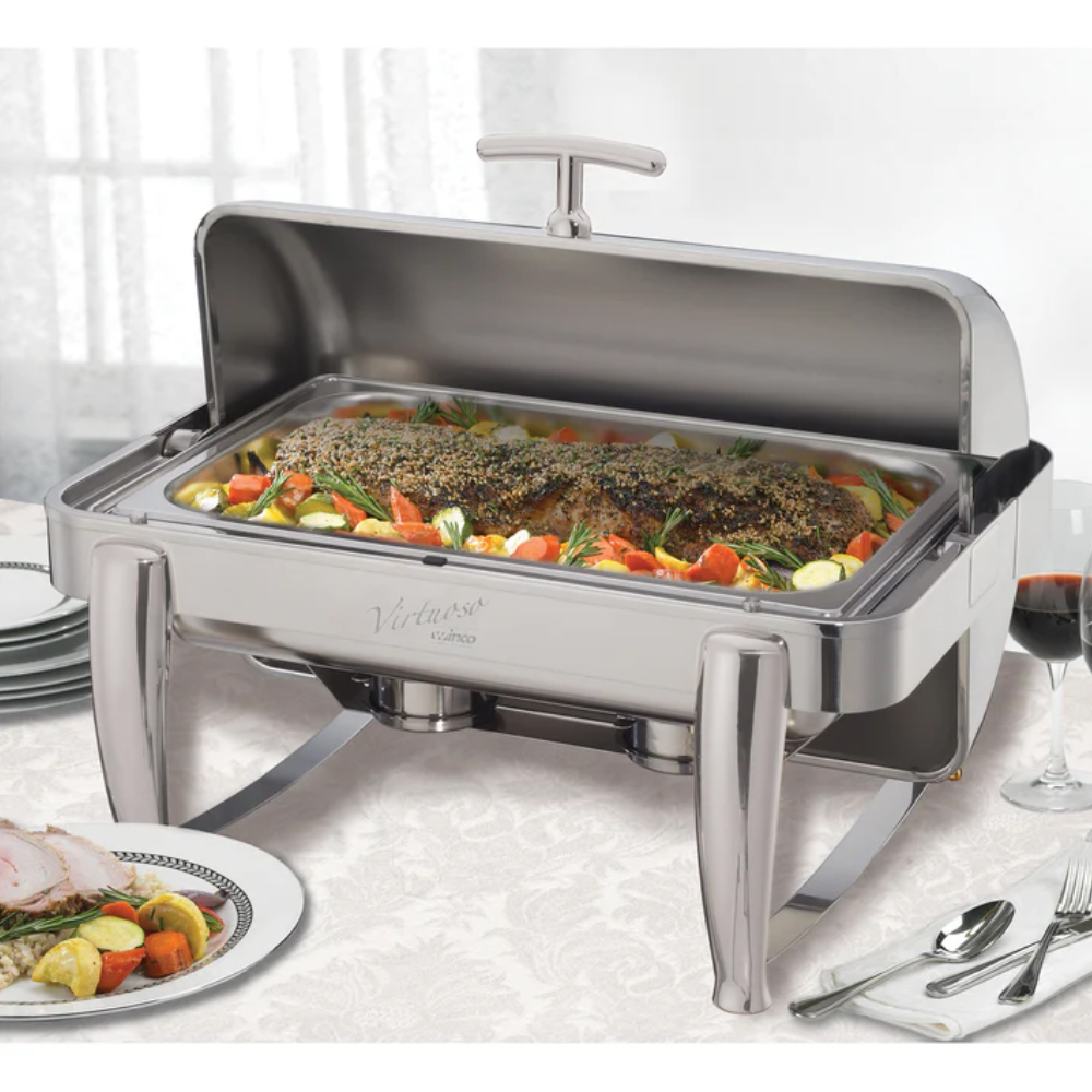 Winco Virtuoso Collection Full Size Roll Top Chafer image 3