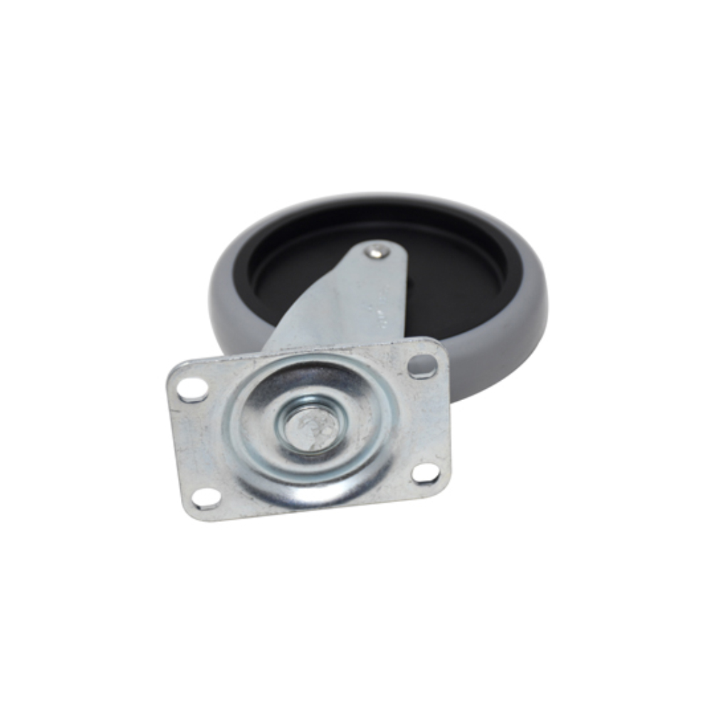 Replacement Swivel Plate Caster for Rubbermaid, 5" image 3