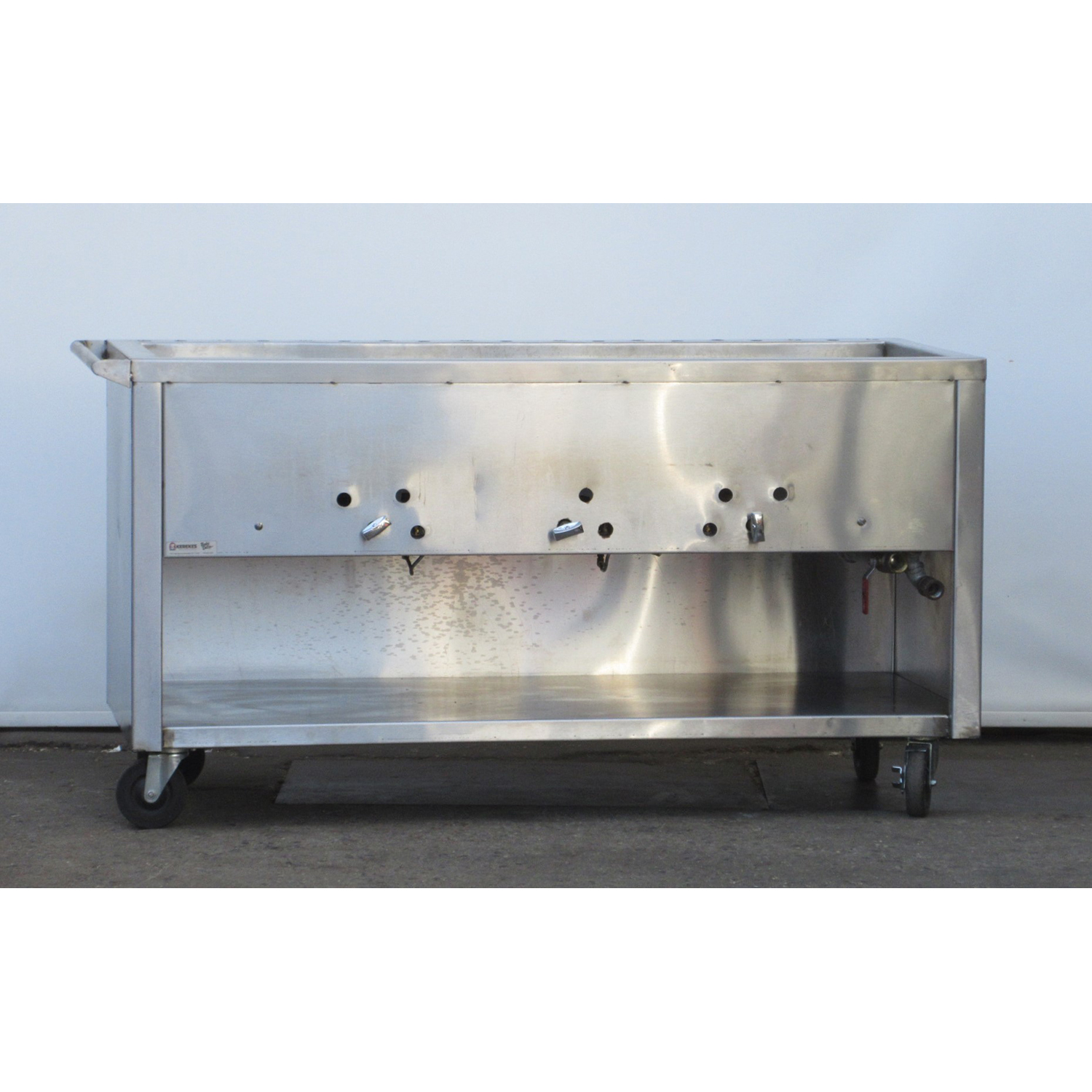 Custom Hot Food Mobile Steam Table, Gas, Open Well, Used As Demo image 1