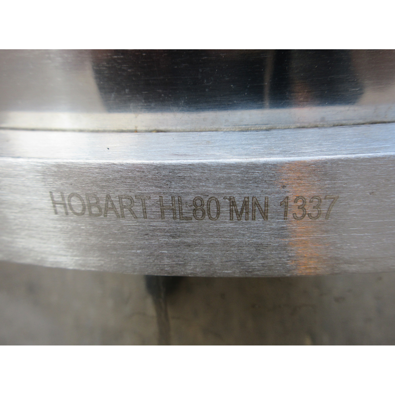 Hobart Legacy BOWL-HL80 / 6494610 80 Qt. Stainless Steel Bowl for HL800, Used Excellent Condition image 3