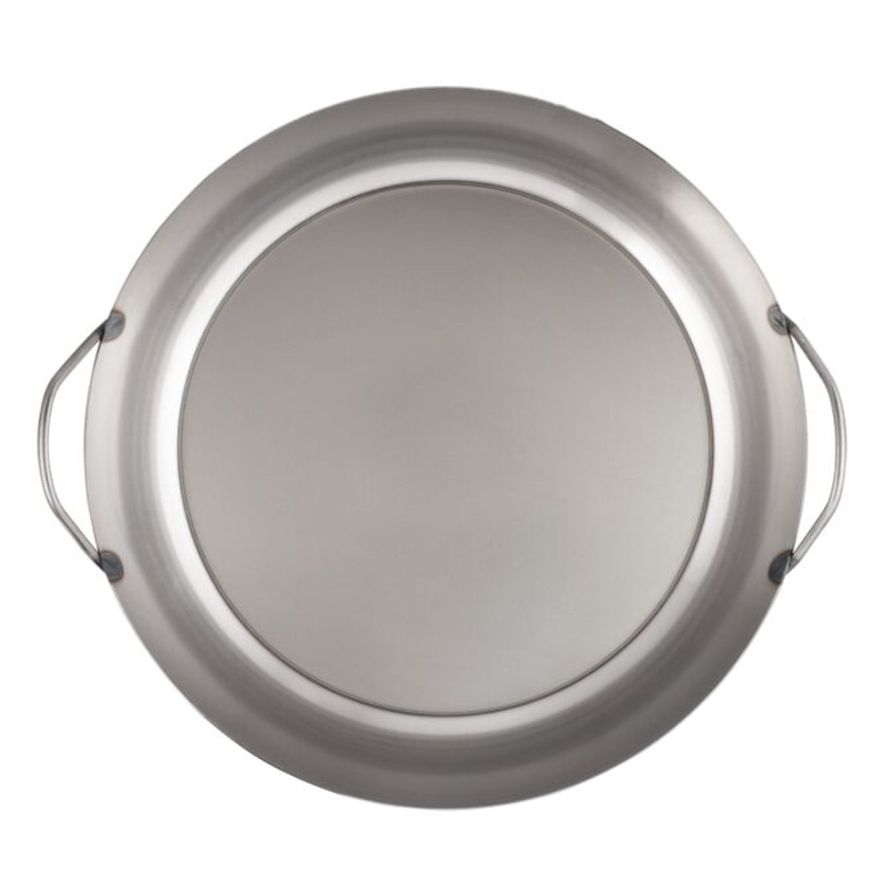 Matfer Black Steel Paella Pan - 14-1/8" diameter, 1-5/8" high image 3