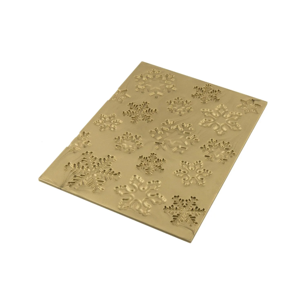 Silikomart FROZEN BUCHE Snowflakes Log Mat, 9.8" x 7.3" image 2