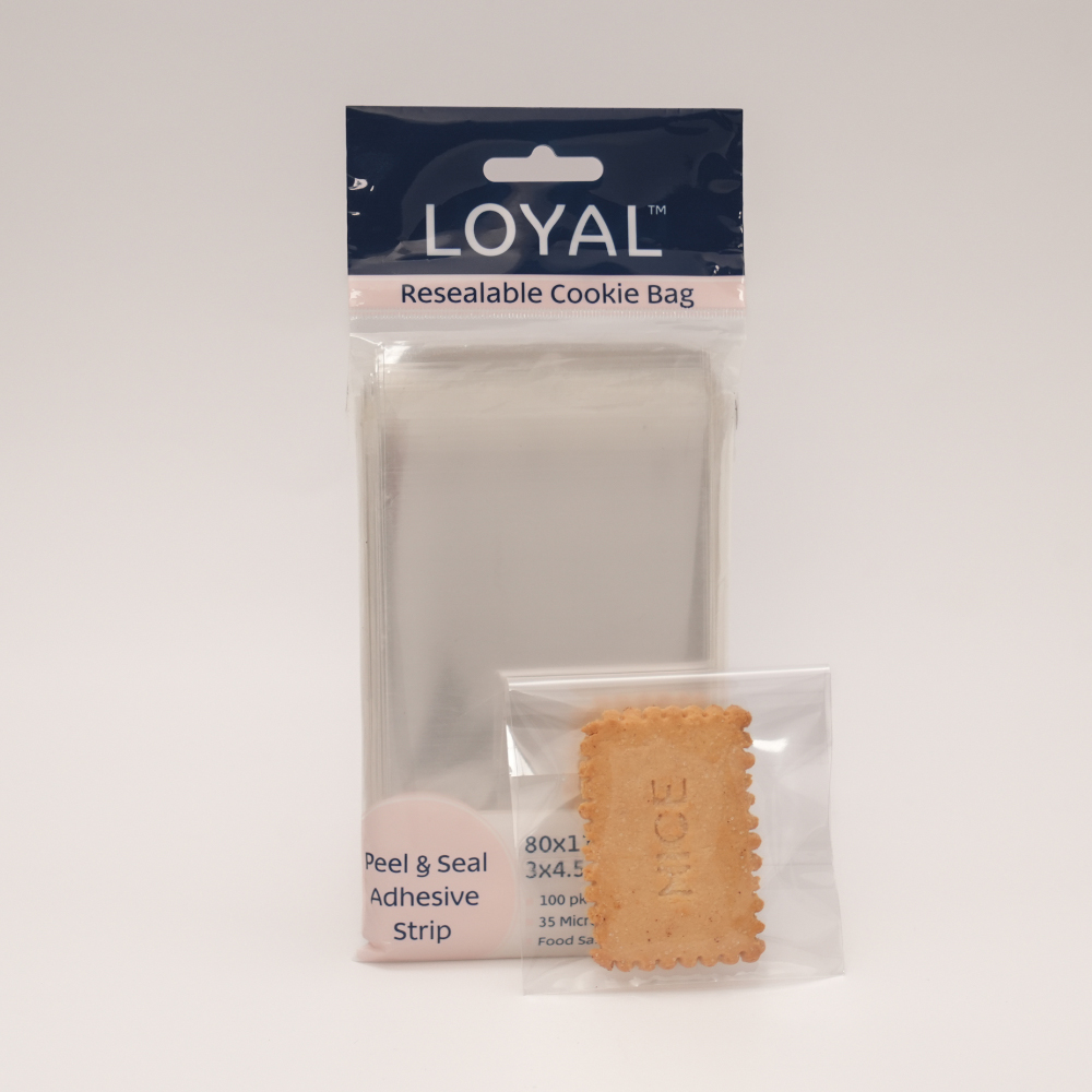 Loyal Bakeware Resealable Cookie Bag, 4" x 6" - Pack of 100 image 1