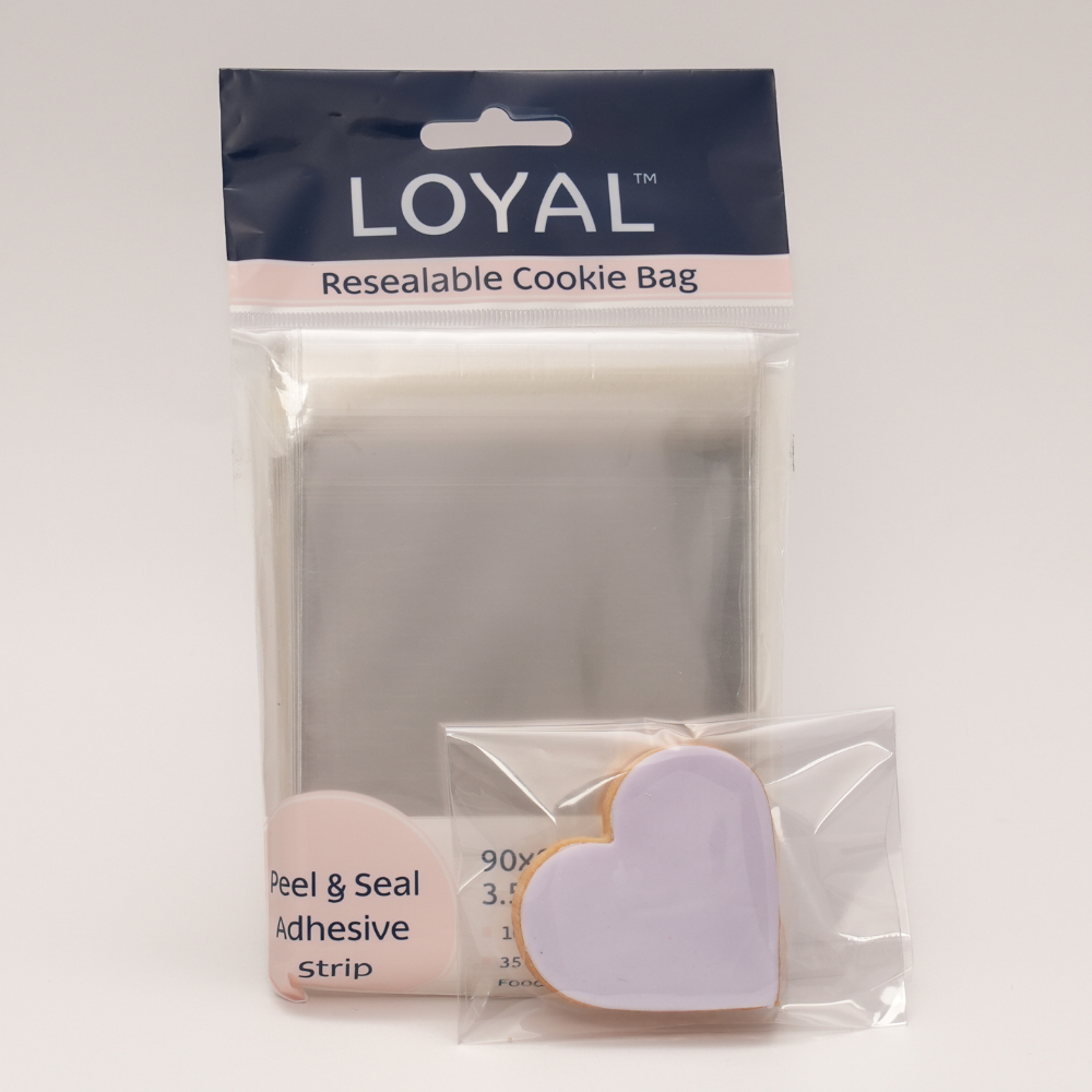 Loyal Bakeware Resealable Cookie Bag, 4" x 6" - Pack of 100 image 2