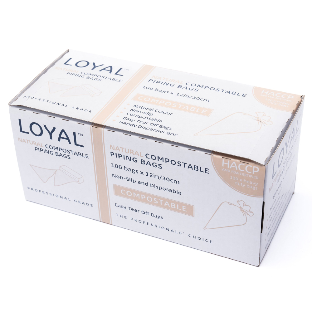 Loyal Bakeware Natural Disposable Piping Bags, 12" - Pack of 100 image 1