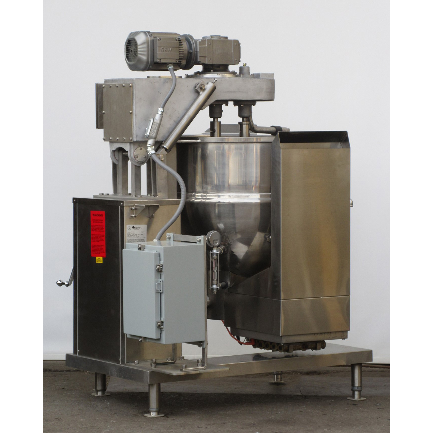 Groen DHT60-INA/2 Tilting Kettle, With Tilt-out Twin Shaft Scraper Mixer, Brand New image 7