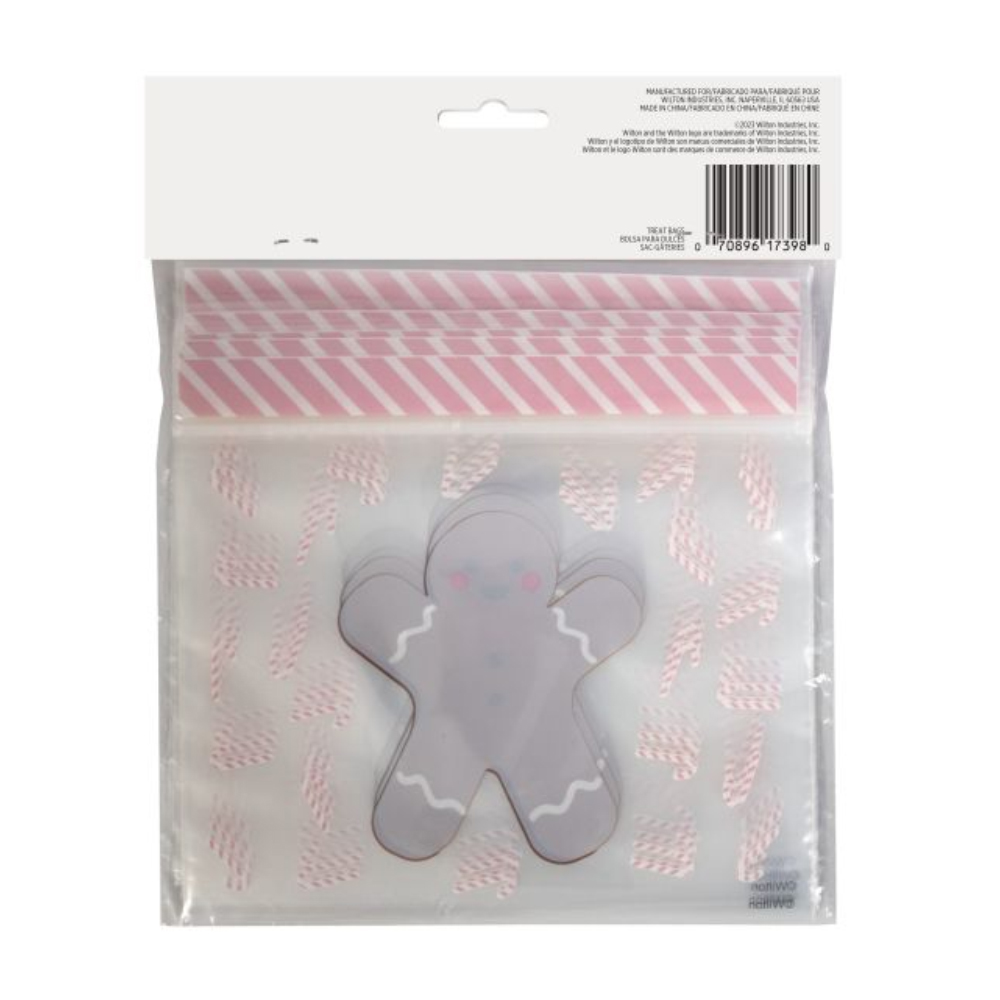 Wilton Gingerbread Boy Resealable Treat Bag, Pack of 20 image 1