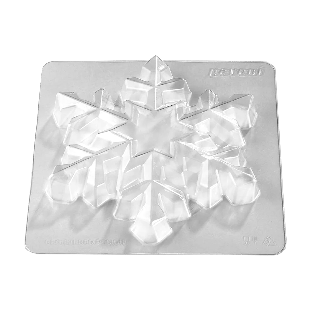 Pavoni KT220 Snowflake Thermoformed Plastic Chocolate Mold image 2