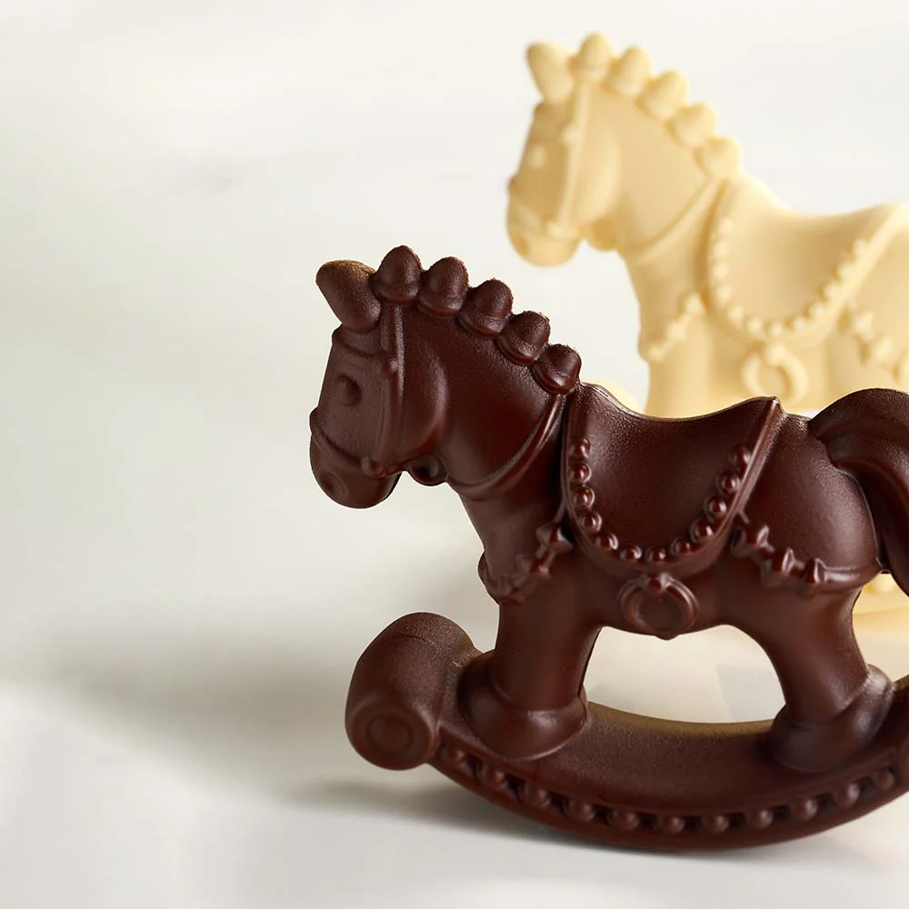 Pavoni KT221 Rocking Horse Thermoformed Plastic Chocolate Mold image 1