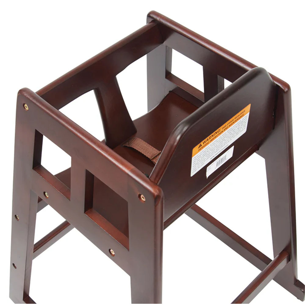 Winco Assembled Mahogany High Chair image 2